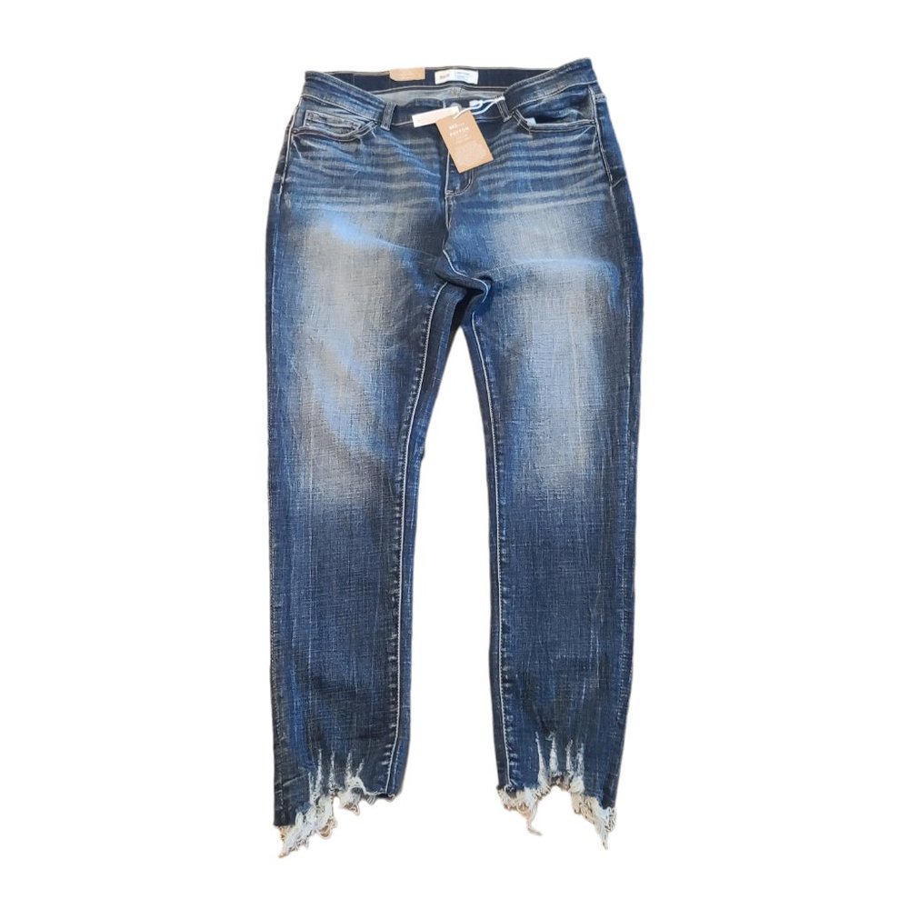 NWT BKE Women's Denim Payton Medium Wash Mid-Rise Ankle Skinny Size 30